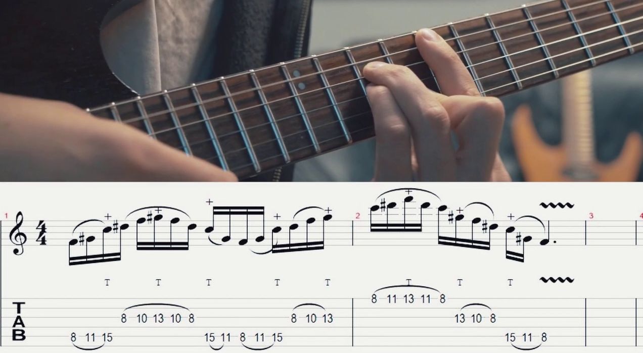 Fm7 Tapping Lick - Michael Romeo Style